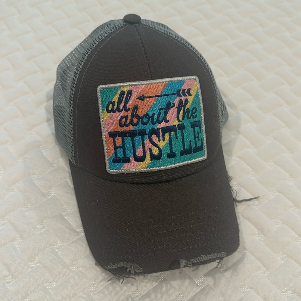 Distressed Snap Back Hat